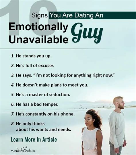 dating a emotionally unavailable man